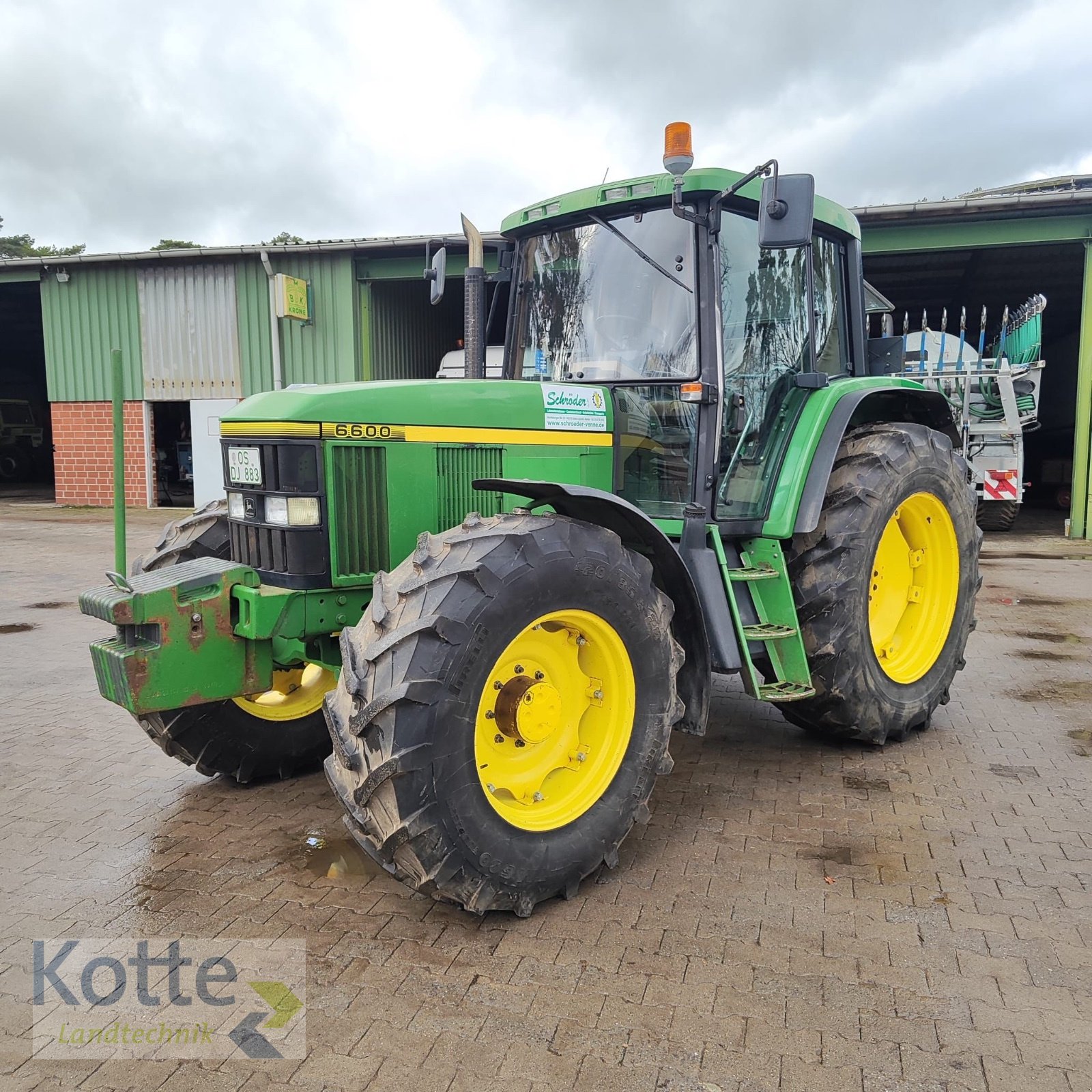 Traktor van het type John Deere 6600, Gebrauchtmaschine in Rieste (Foto 2)