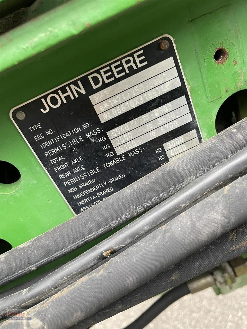 Traktor типа John Deere 6610 PowerQuad FKH FZW PTO, Gebrauchtmaschine в Schierling (Фотография 23)