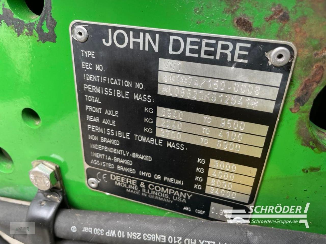 Traktor du type John Deere 6620 AUTOQUAD, Gebrauchtmaschine en Wildeshausen (Photo 22)
