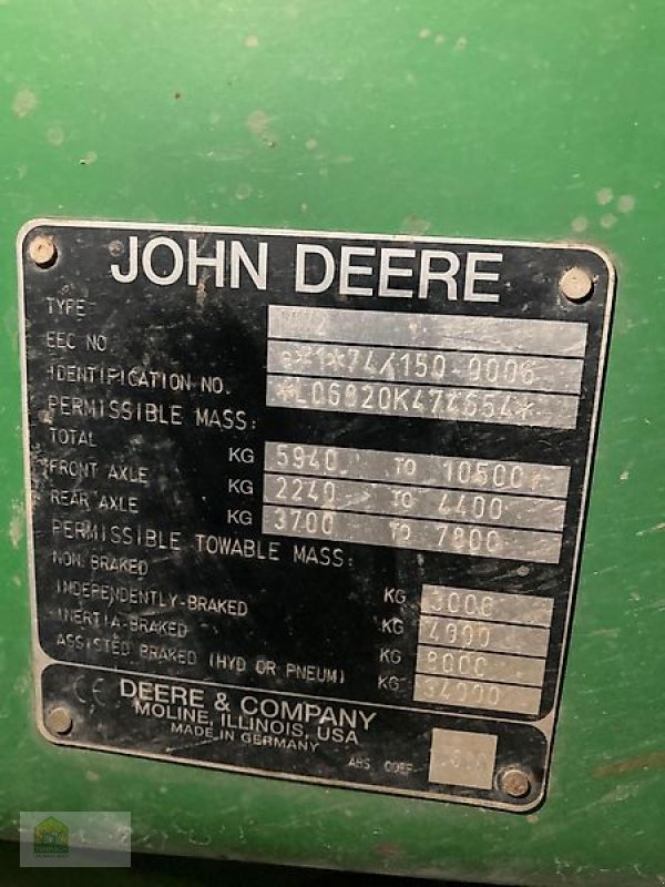 Traktor Türe ait John Deere 6820 Premium *Auto Quad*, Gebrauchtmaschine içinde Salsitz (resim 8)