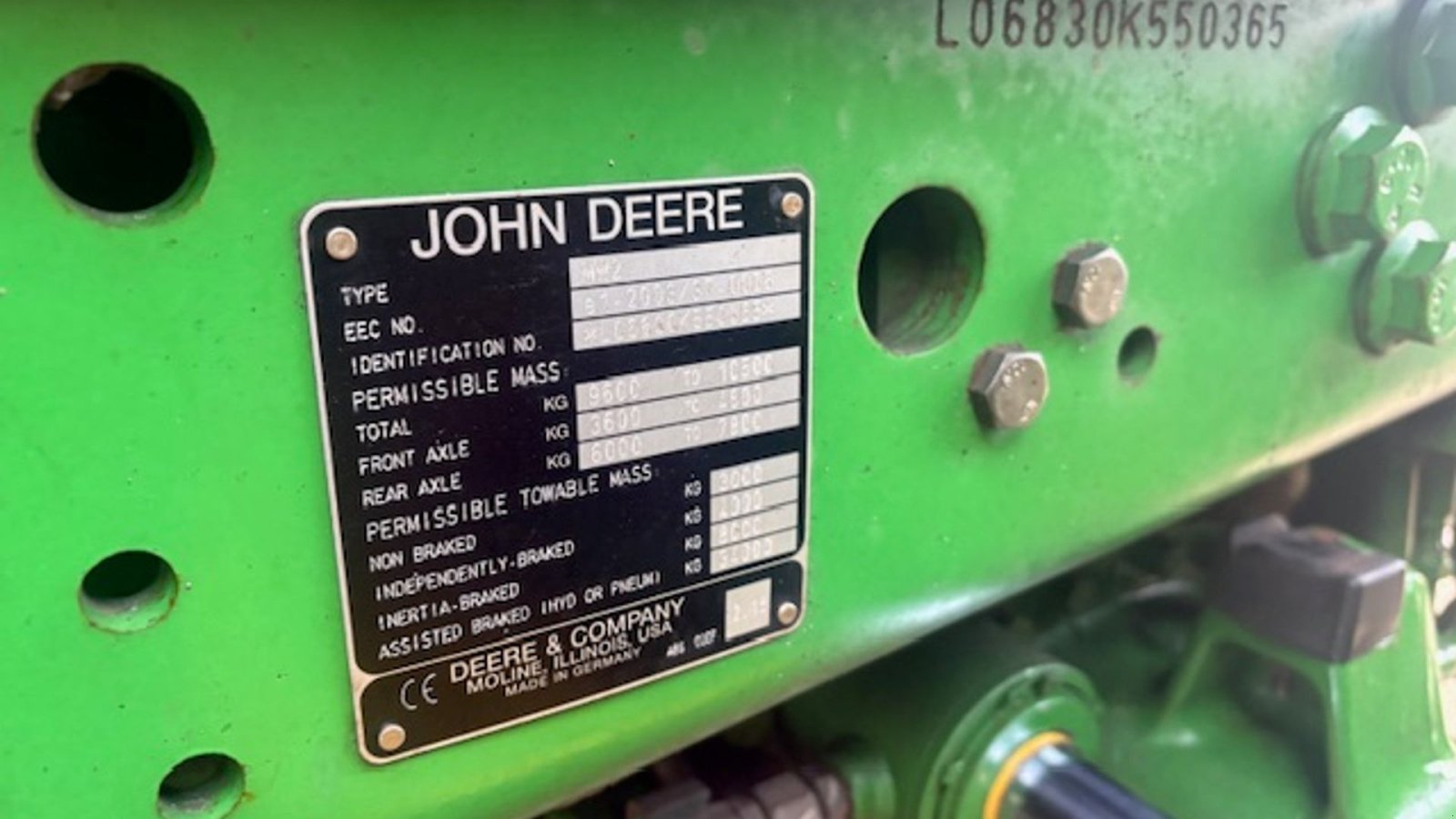 Traktor del tipo John Deere 6830 PREMIUM AQ, TLS , KUN 3900 TIMER, Gebrauchtmaschine en Dronninglund (Imagen 7)