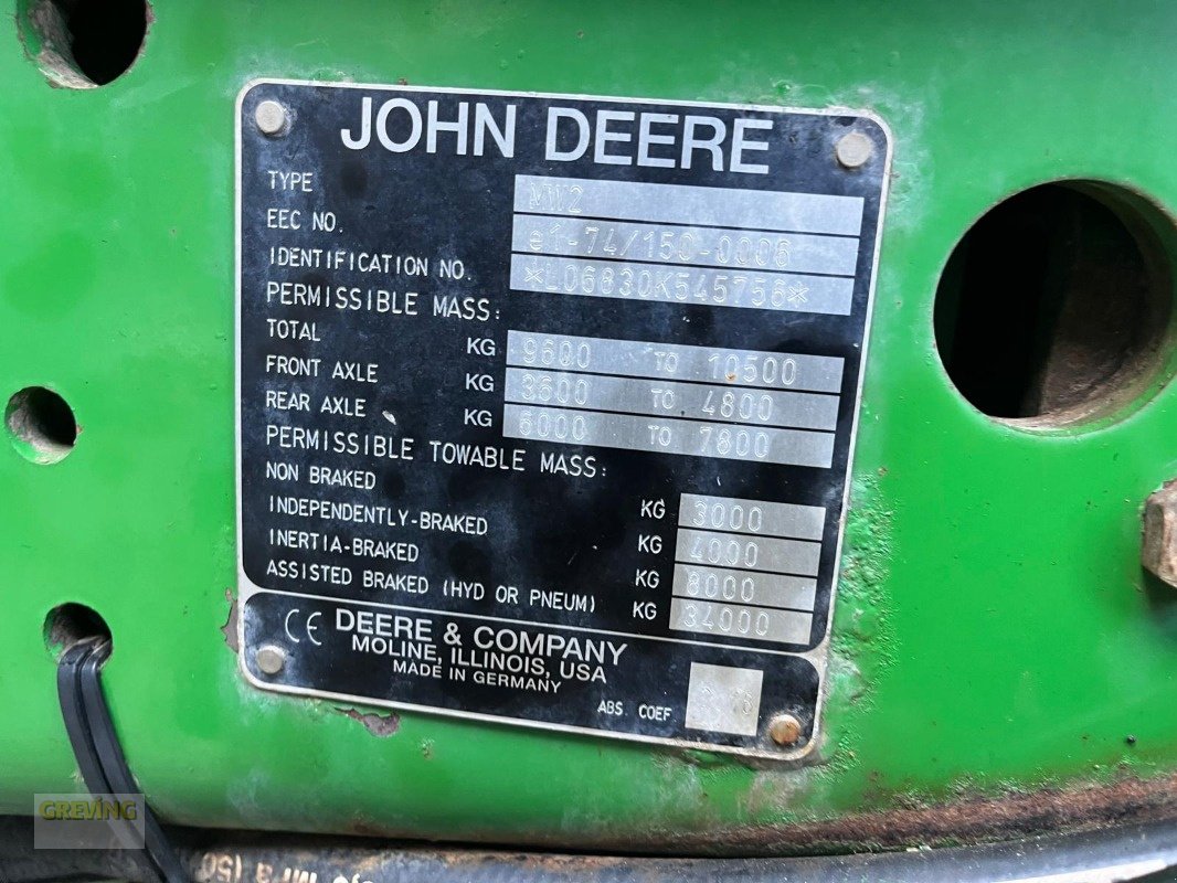 Traktor a típus John Deere 6830 PREMIUM, Gebrauchtmaschine ekkor: Ahaus (Kép 14)