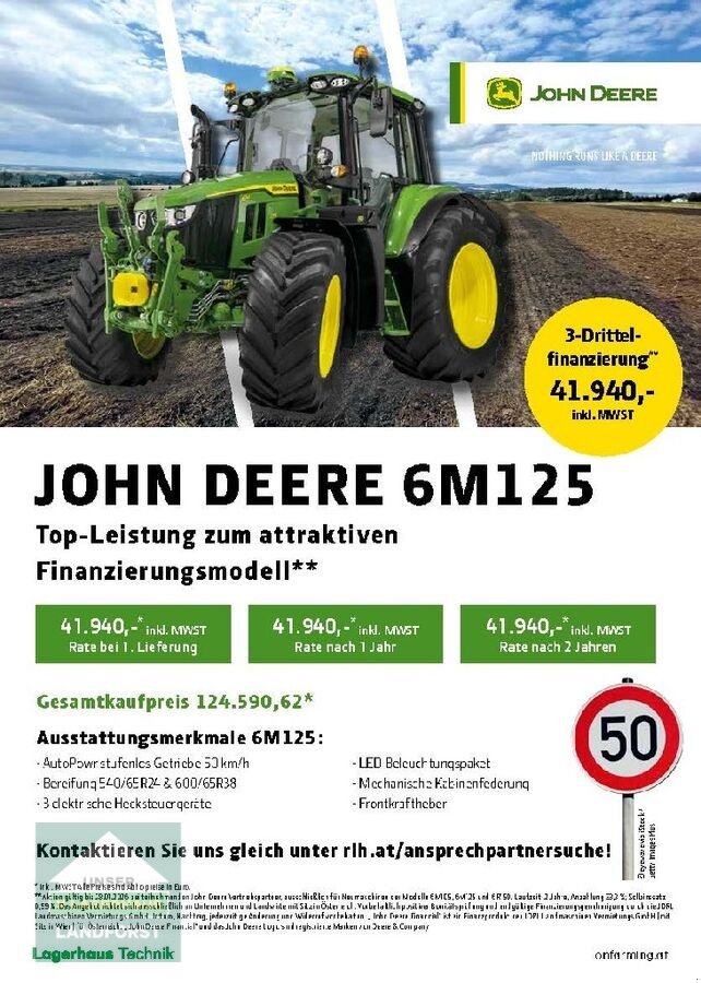 Traktor typu John Deere 6M 125, Neumaschine v Kobenz bei Knittelfeld (Obrázek 2)