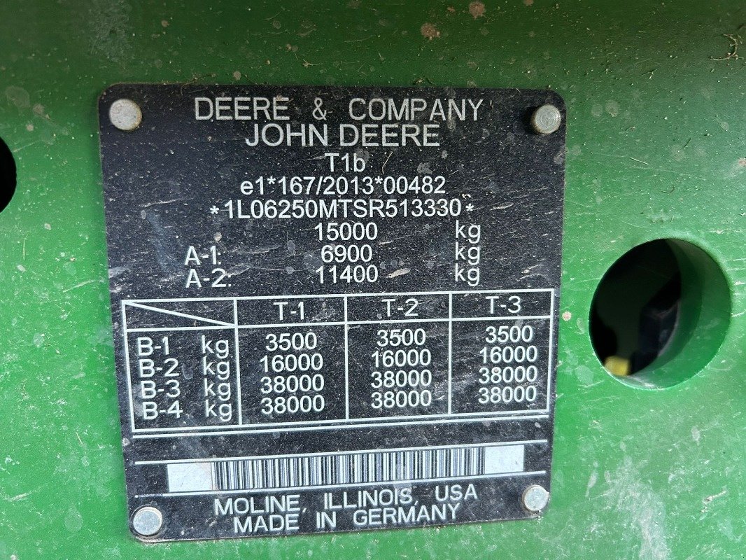 Traktor des Typs John Deere 6M 250 **MIETRÜCKLÄUFER**, Neumaschine in Sittensen (Bild 20)
