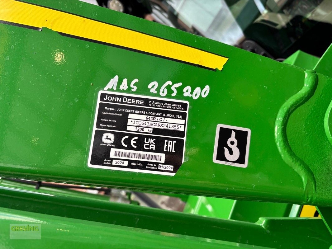 Traktor des Typs John Deere 6M125 Inkl. John Deere 643R *Garantieverlängerung*, Gebrauchtmaschine in Ahaus (Bild 20)