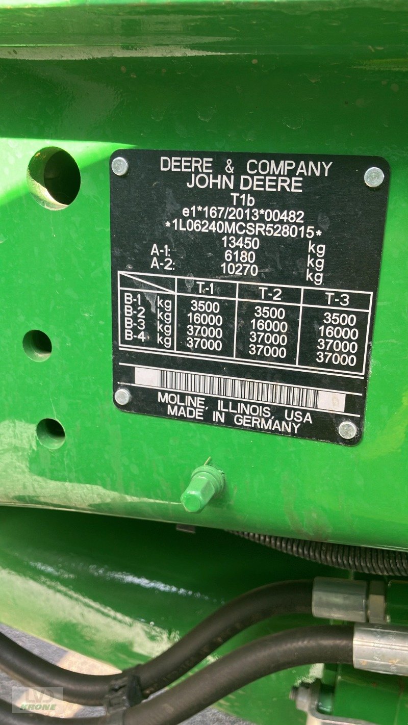Traktor des Typs John Deere 6M240, Gebrauchtmaschine in Barsinghausen OT Groß Munzel (Bild 16)