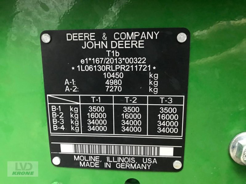 Traktor des Typs John Deere 6R 130, Gebrauchtmaschine in Spelle (Bild 15)