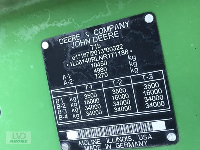 Traktor типа John Deere 6R 140, Gebrauchtmaschine в Alt-Mölln (Фотография 14)