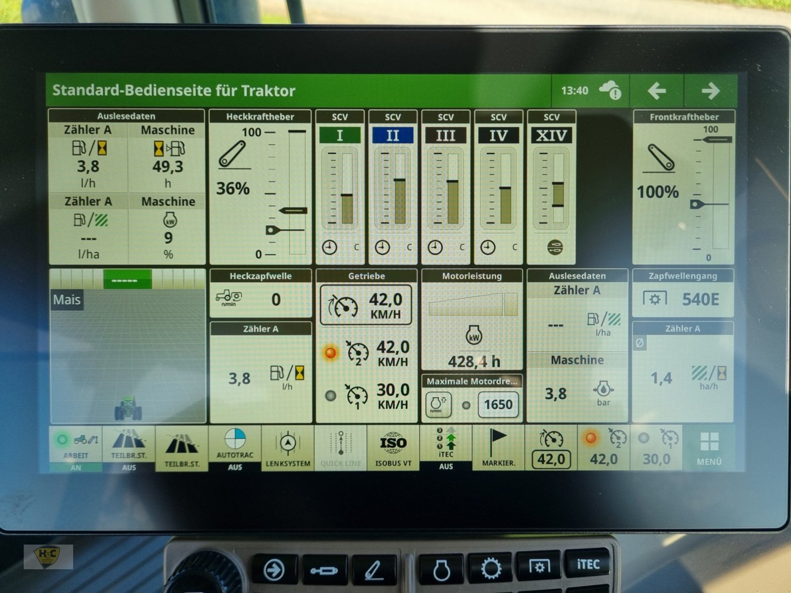 Traktor of the type John Deere 6R 150 Pro AutoTrac, Gebrauchtmaschine in Willanzheim (Picture 13)