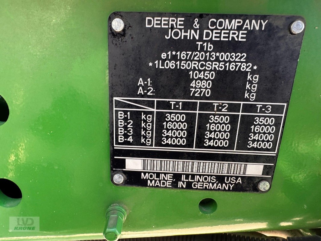 Traktor Türe ait John Deere 6R 150, Gebrauchtmaschine içinde Barsinghausen OT Groß Munzel (resim 13)