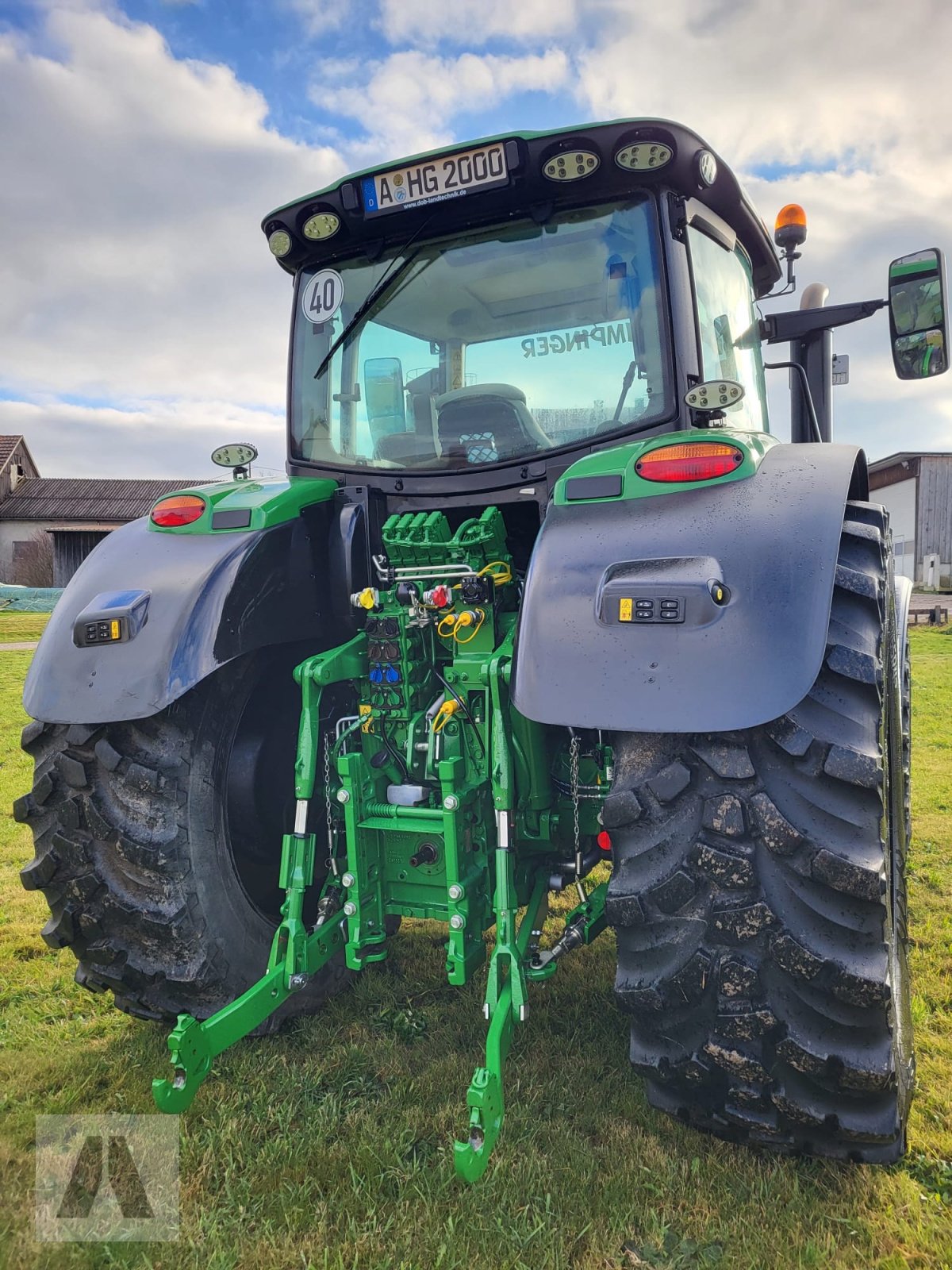 Traktor del tipo John Deere 6R 155 Vollgarantie, Gebrauchtmaschine In Langweid am Lech (Immagine 10)