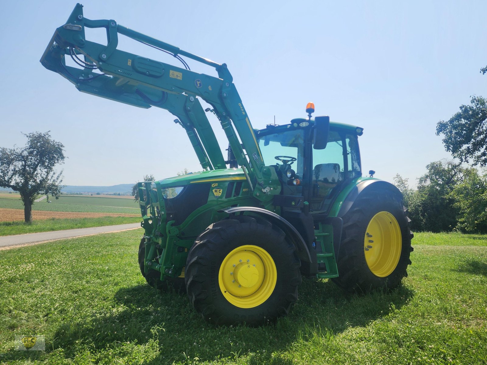 Traktor des Typs John Deere 6R 185 Autotrac Frontlader Wiegeeinrichtung, Gebrauchtmaschine in Willanzheim (Bild 2)