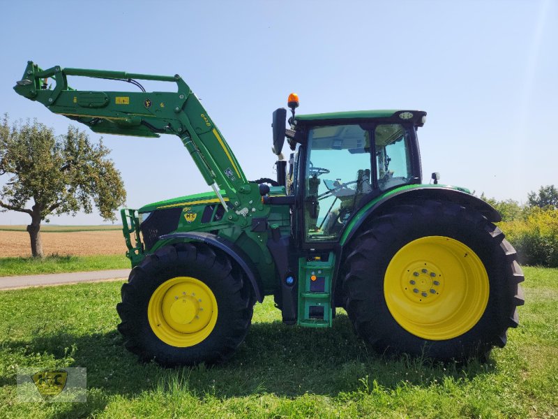 Traktor des Typs John Deere 6R 185 Autotrac Frontlader Wiegeeinrichtung, Gebrauchtmaschine in Willanzheim (Bild 1)