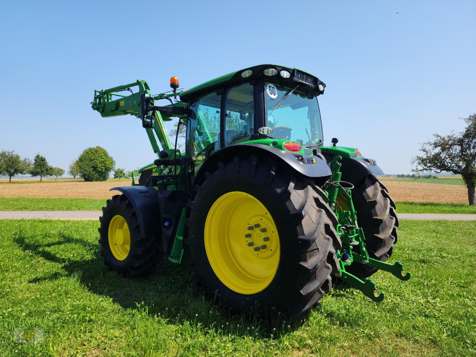 Traktor des Typs John Deere 6R 185 Autotrac Frontlader Wiegeeinrichtung, Gebrauchtmaschine in Willanzheim (Bild 7)