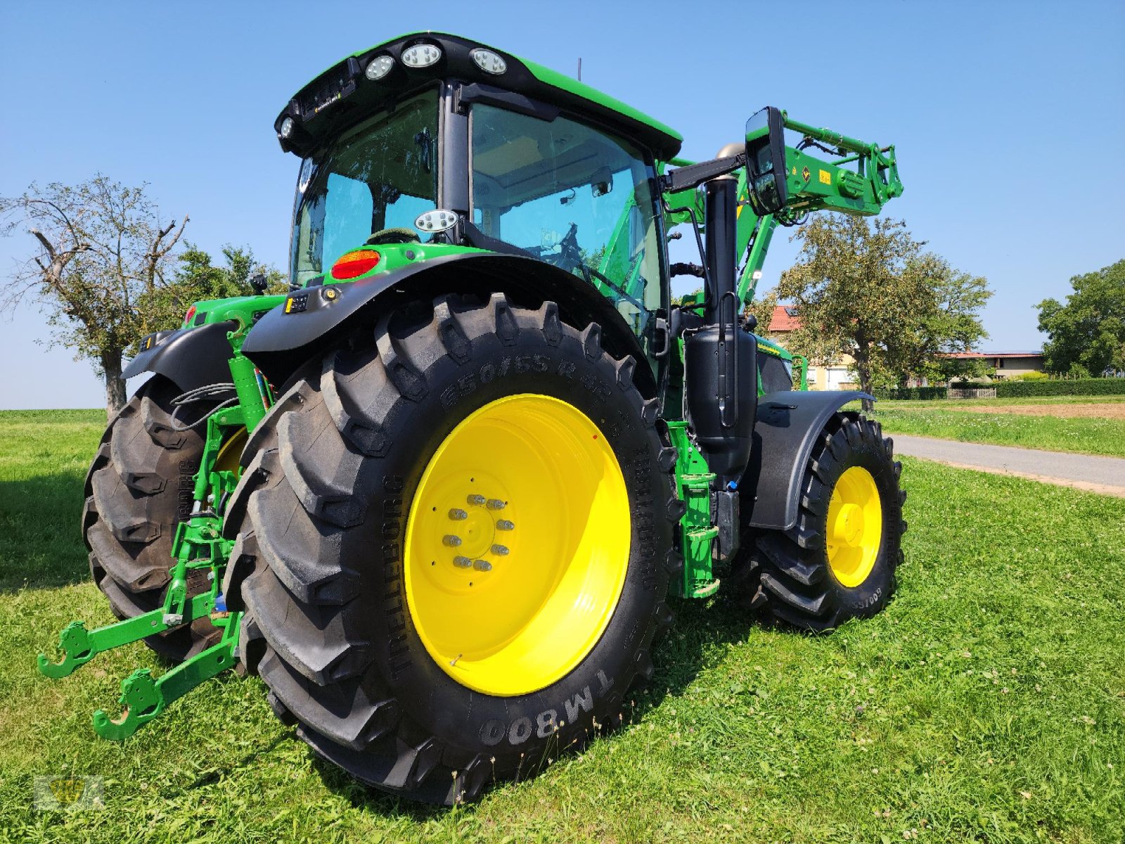 Traktor des Typs John Deere 6R 185 Autotrac Frontlader Wiegeeinrichtung, Gebrauchtmaschine in Willanzheim (Bild 9)