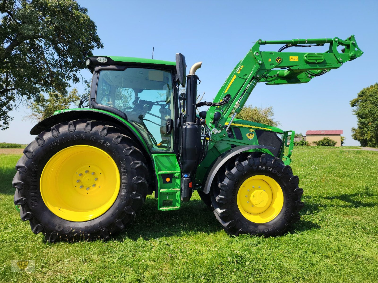 Traktor des Typs John Deere 6R 185 Autotrac Frontlader Wiegeeinrichtung, Gebrauchtmaschine in Willanzheim (Bild 10)