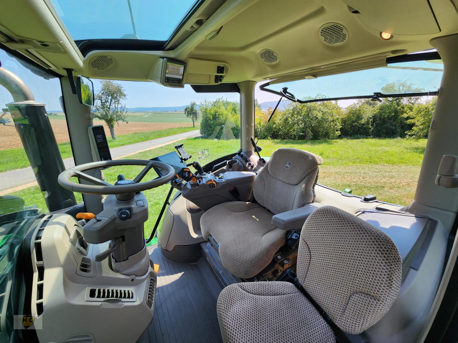 Traktor des Typs John Deere 6R 185 Autotrac Frontlader Wiegeeinrichtung, Gebrauchtmaschine in Willanzheim (Bild 12)