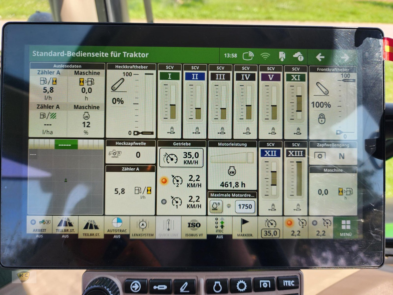 Traktor des Typs John Deere 6R 185 Autotrac Frontlader Wiegeeinrichtung, Gebrauchtmaschine in Willanzheim (Bild 16)