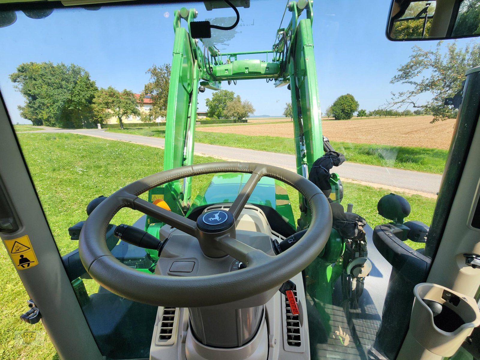 Traktor des Typs John Deere 6R 185 Autotrac Frontlader Wiegeeinrichtung, Gebrauchtmaschine in Willanzheim (Bild 18)