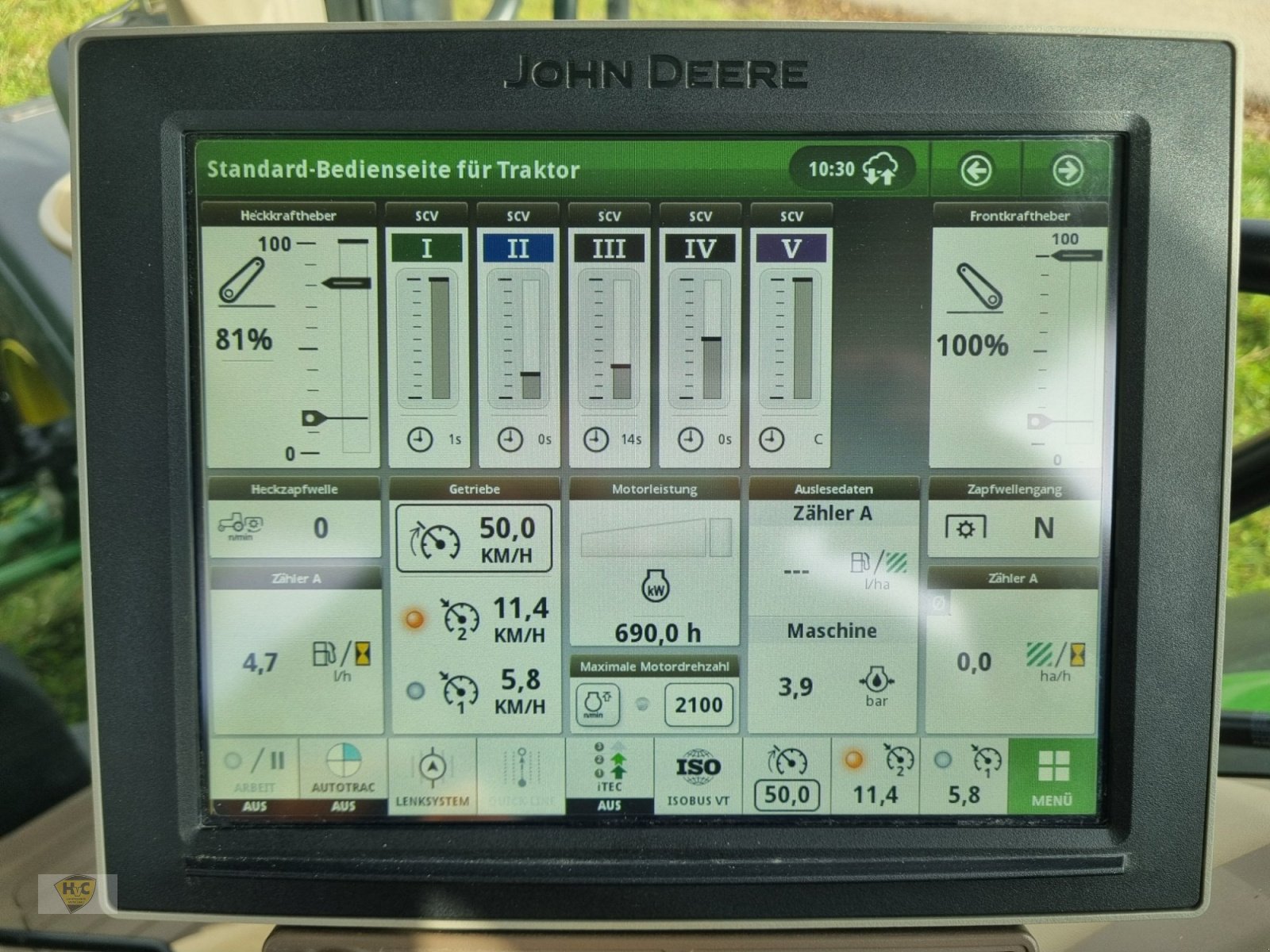 Traktor типа John Deere 6R 185 Pro AutoTrac no56, Gebrauchtmaschine в Willanzheim (Фотография 13)