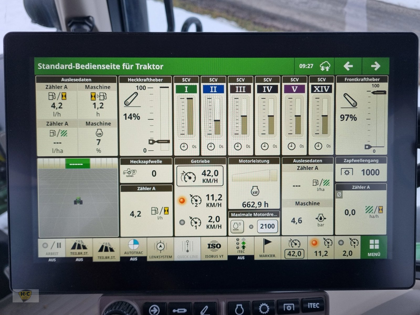 Traktor от тип John Deere 6R 185 Pro G5 AutoTrac 710er b25, Gebrauchtmaschine в Willanzheim (Снимка 12)