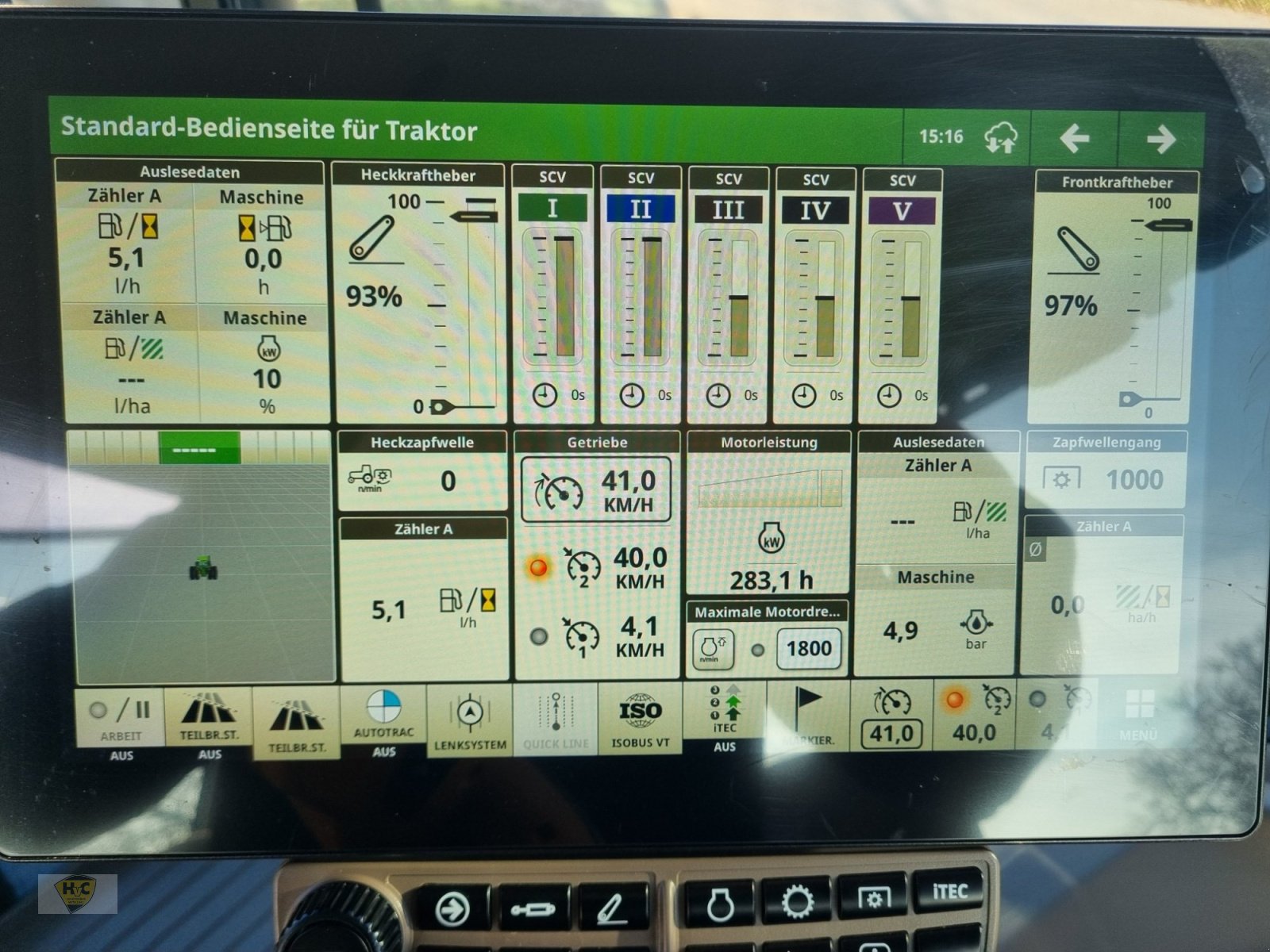 Traktor типа John Deere 6R 185 Pro G5 Autotrac b4, Gebrauchtmaschine в Willanzheim (Фотография 13)