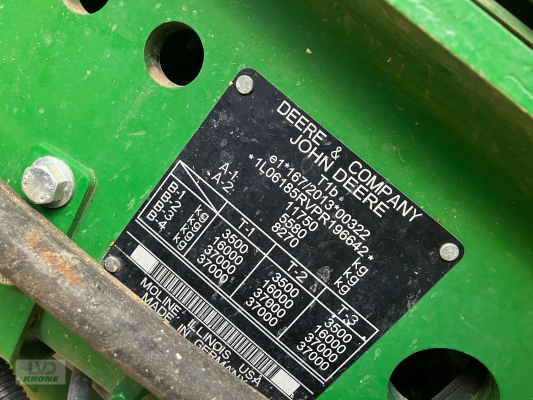 Traktor a típus John Deere 6R 185, Gebrauchtmaschine ekkor: Sülfeld (Kép 14)