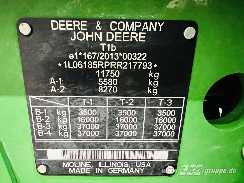 Traktor du type John Deere 6R 185, Gebrauchtmaschine en Sülzetal OT Altenweddingen (Photo 19)