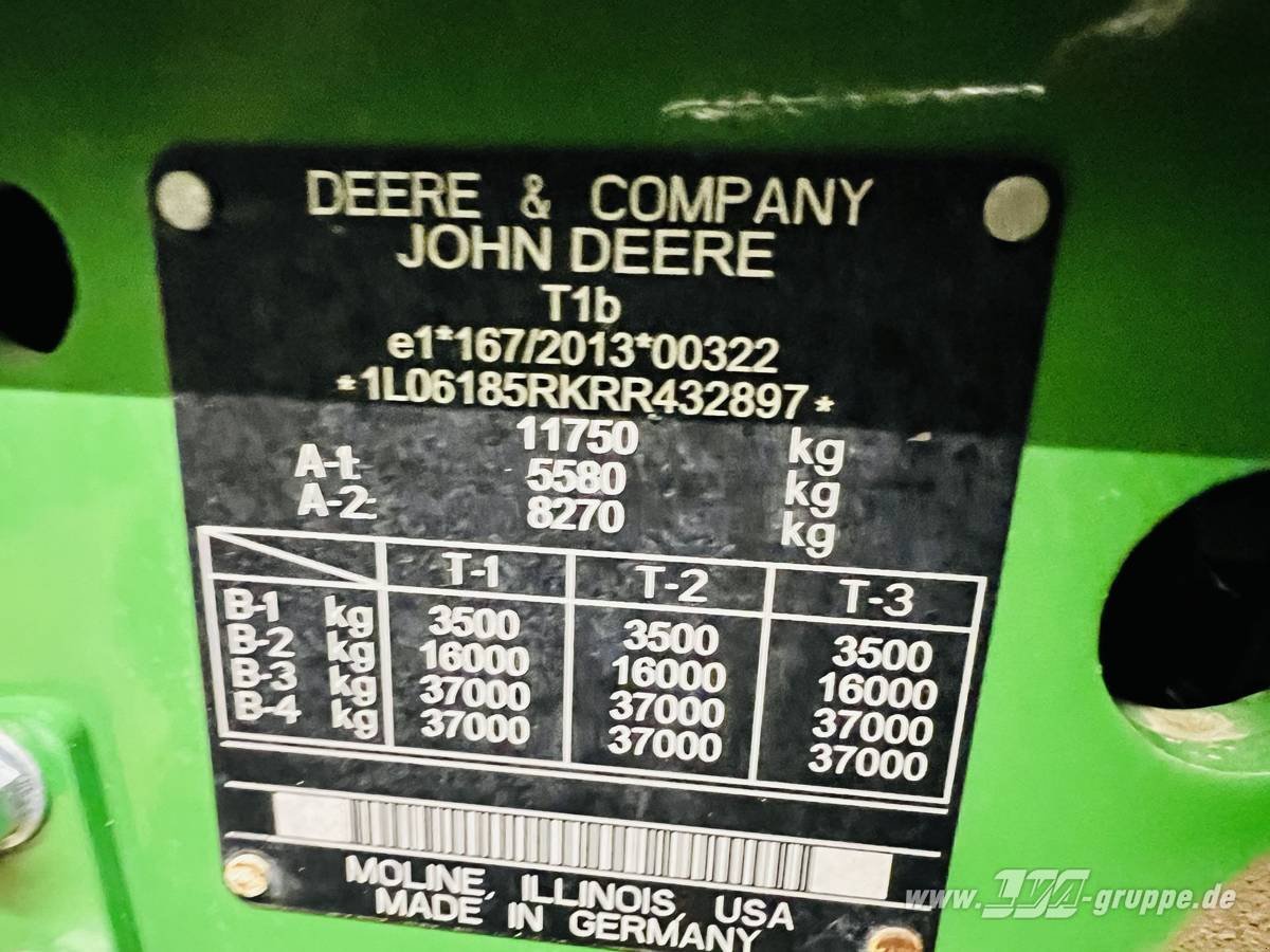 Traktor a típus John Deere 6R 185, Gebrauchtmaschine ekkor: Sülzetal OT Altenweddingen (Kép 20)