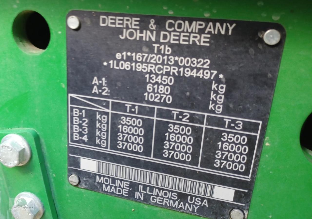 Traktor du type John Deere 6R 195 - Steckachse, Command PRO, Neumaschine en Teichröda (Photo 14)