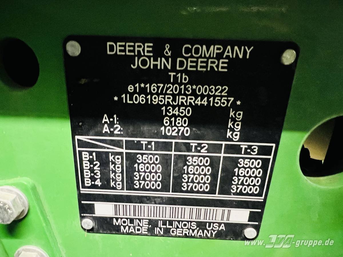 Traktor typu John Deere 6R 195, Gebrauchtmaschine v Sülzetal OT Altenweddingen (Obrázok 24)