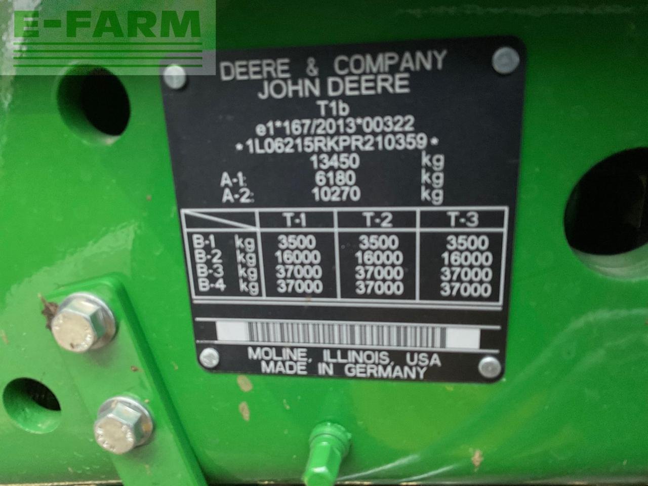 Traktor of the type John Deere 6R 215, Gebrauchtmaschine in REDLHAM (Picture 15)