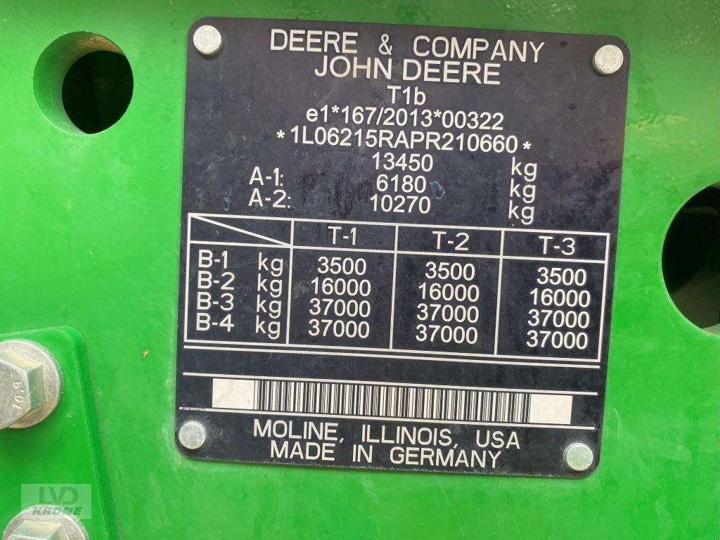 Traktor типа John Deere 6R 215, Gebrauchtmaschine в Groß Munzel (Фотография 13)