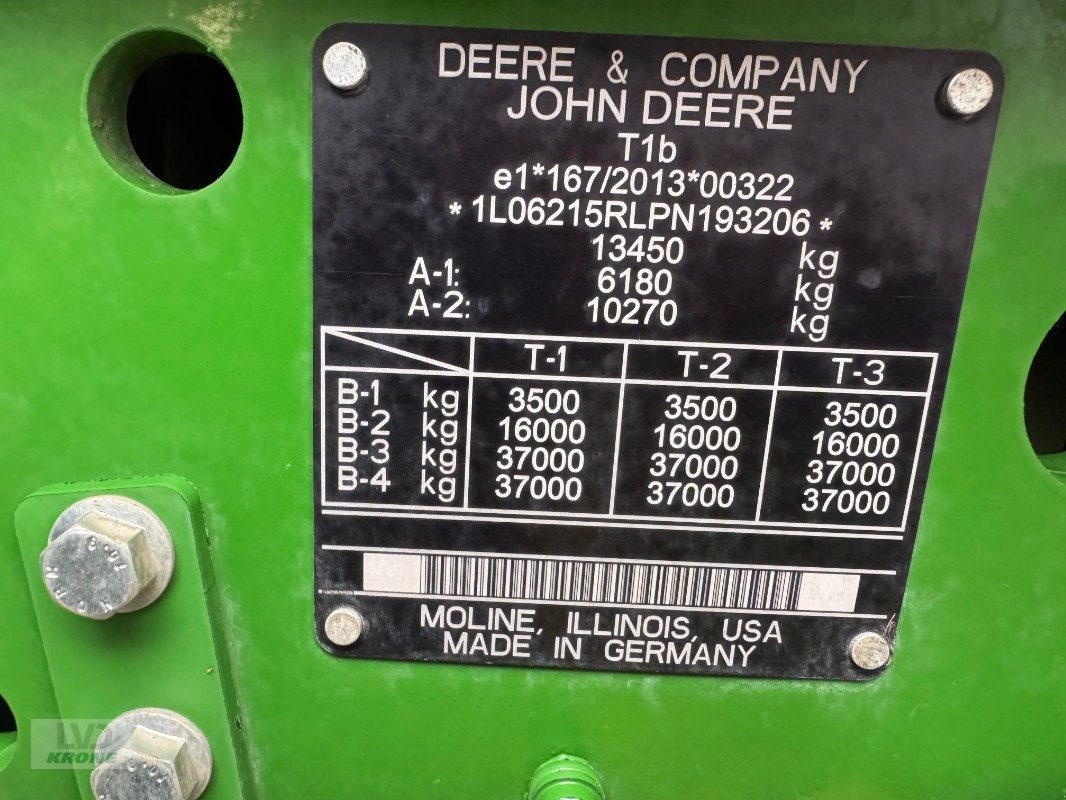 Traktor del tipo John Deere 6R 215, Gebrauchtmaschine In Barsinghausen OT Groß Munzel (Immagine 11)