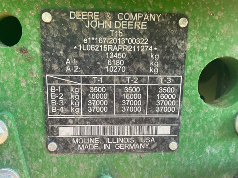 Traktor типа John Deere 6R 215, Gebrauchtmaschine в Sittensen (Фотография 24)
