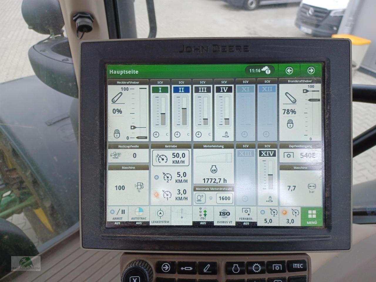 Traktor des Typs John Deere 6R 250 - Command PRO, Gebrauchtmaschine in Teichröda (Bild 12)