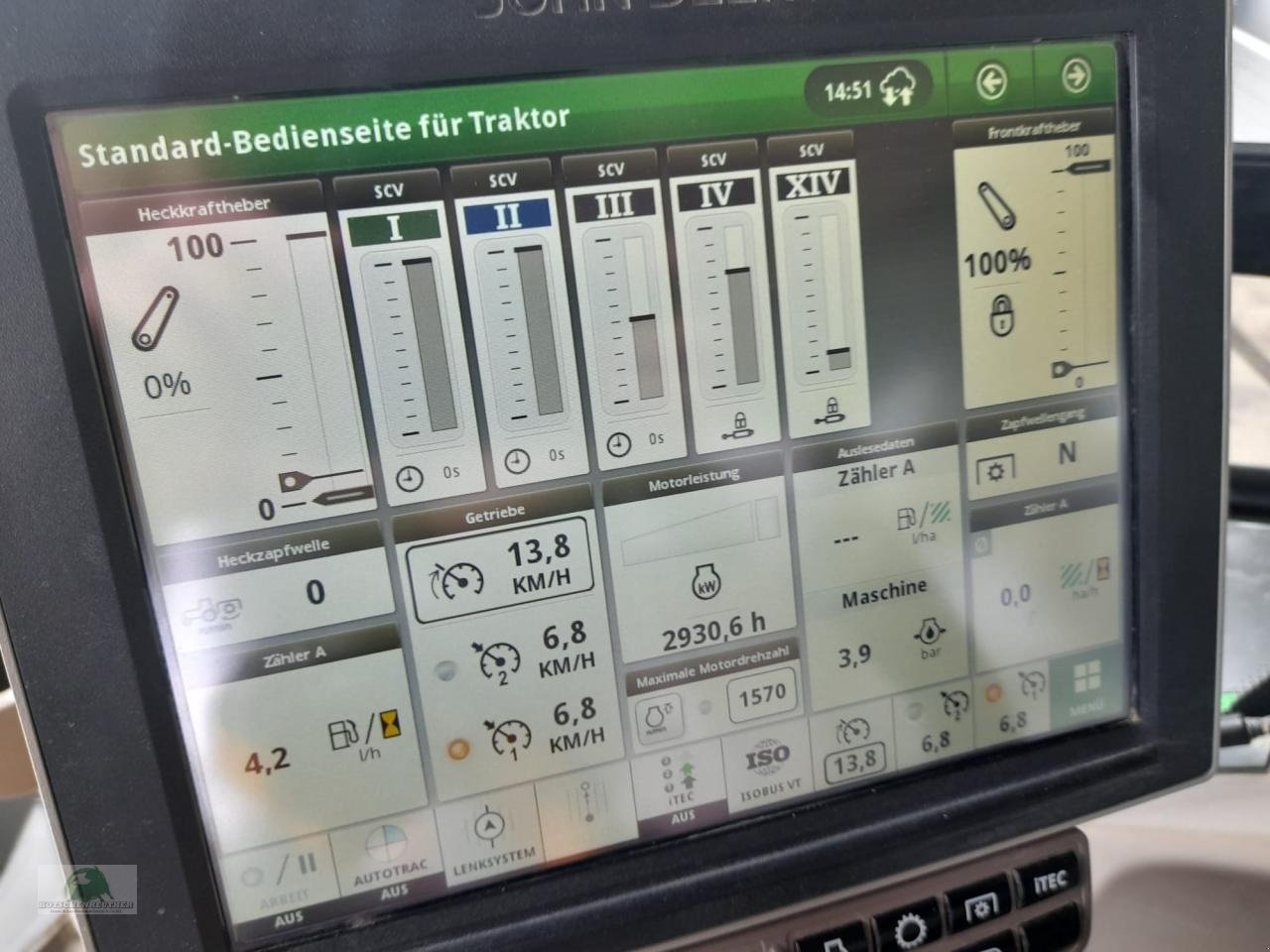 Traktor vrste John Deere 6R 250 - Command PRO, Gebrauchtmaschine v Hofheim (Slika 13)