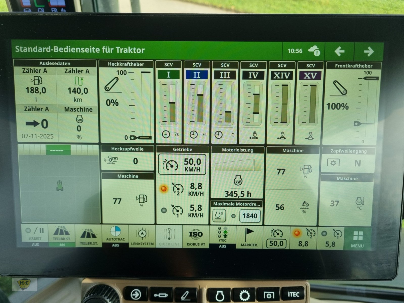 Traktor typu John Deere 6R 250 Pro AutoTrac schw, Gebrauchtmaschine v Willanzheim (Obrázek 13)