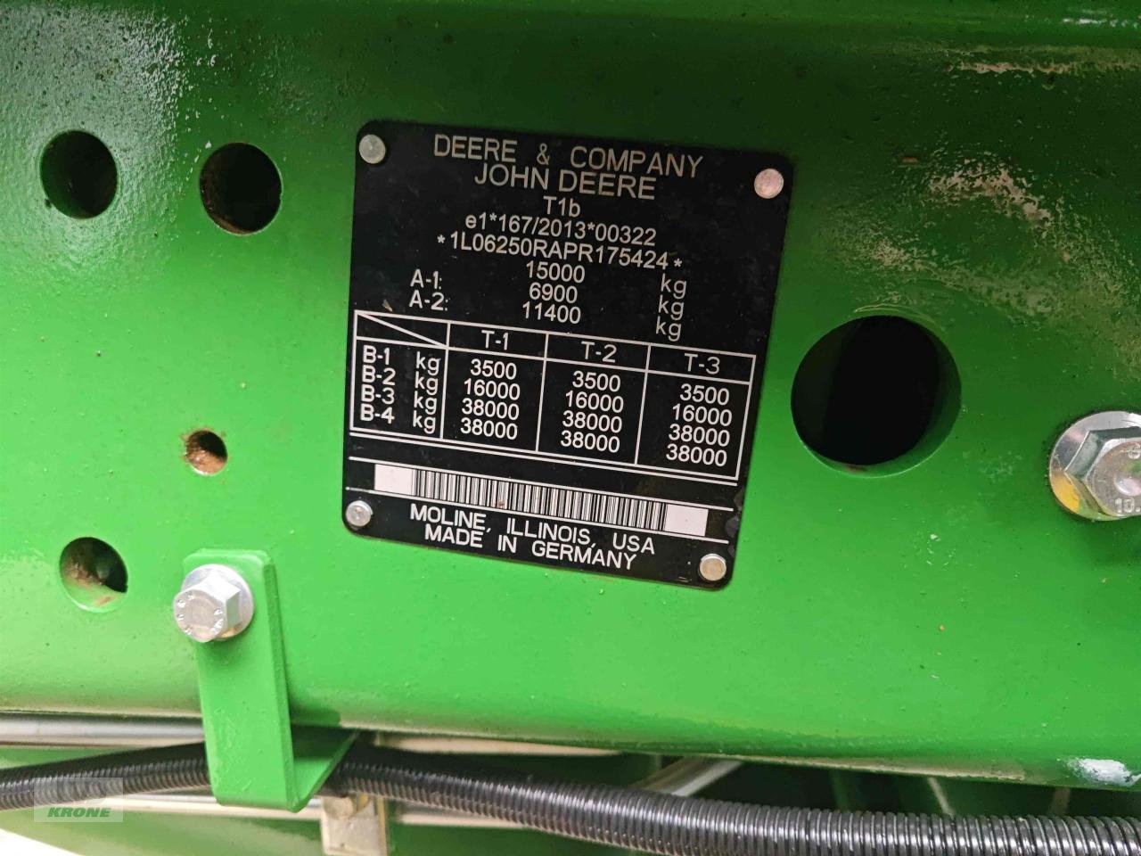 Traktor typu John Deere 6R 250, Gebrauchtmaschine w Zorbau (Zdjęcie 12)