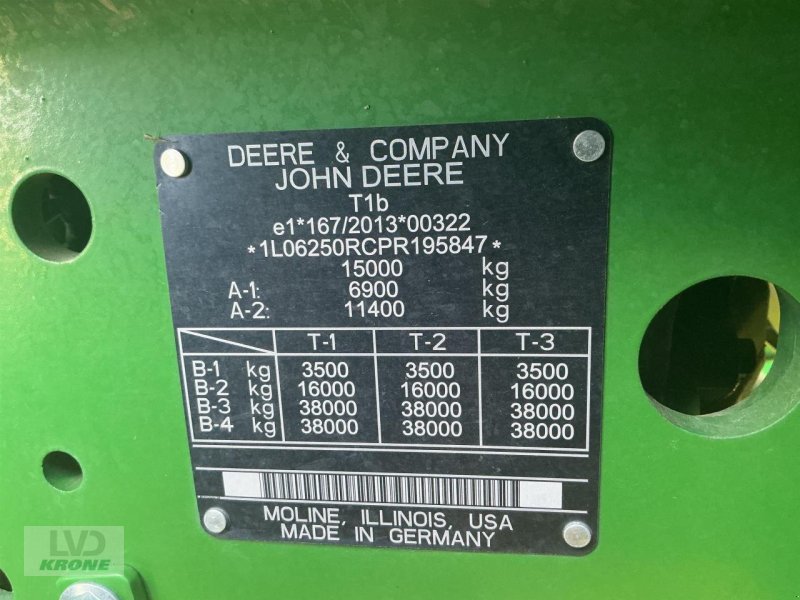 Traktor типа John Deere 6R 250, Gebrauchtmaschine в Spelle (Фотография 19)