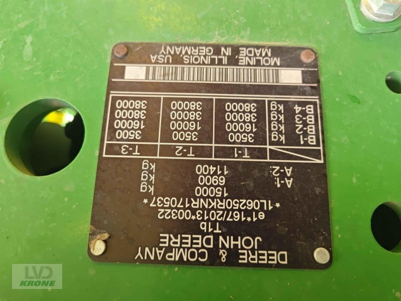 Traktor typu John Deere 6R 250, Gebrauchtmaschine v Spelle (Obrázek 15)