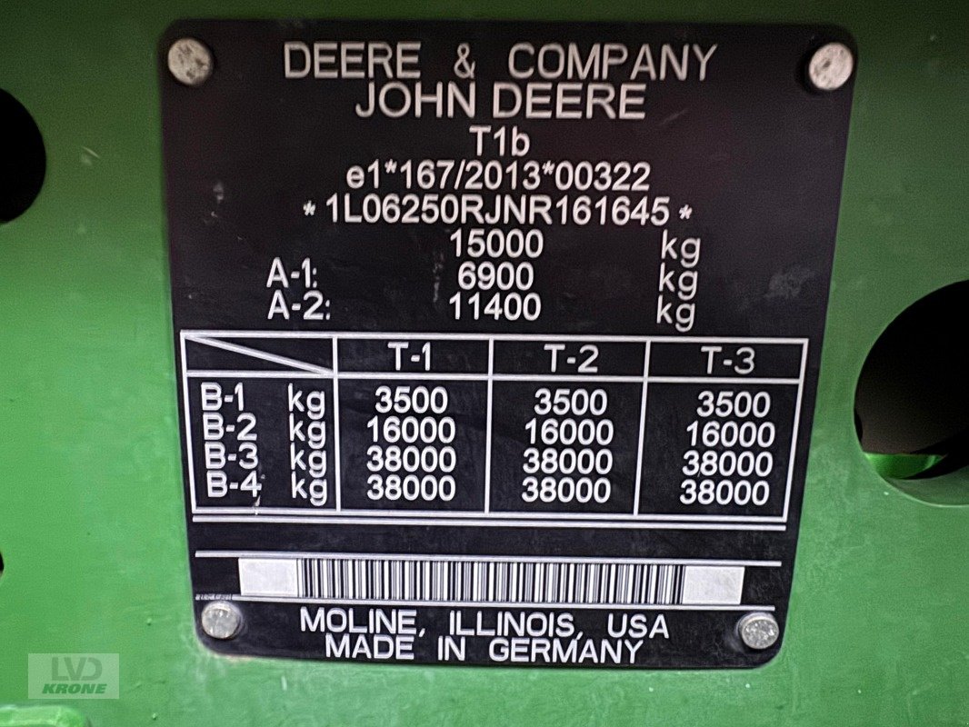 Traktor tip John Deere 6R 250, Gebrauchtmaschine in Barsinghausen OT Groß Munzel (Poză 12)
