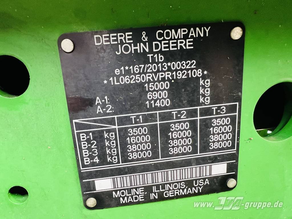 Traktor typu John Deere 6R 250, Gebrauchtmaschine w Sülzetal OT Altenweddingen (Zdjęcie 21)