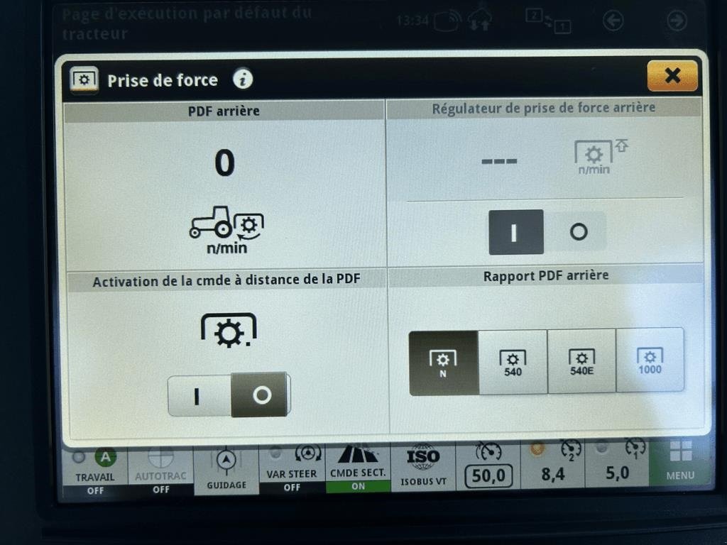 Traktor des Typs John Deere 6R130 Den nyeste 6R model!!! StarFire 6000 antenne. Sektionskontrol. GPS. AutoTrac. CommandArm. Frontlift., Gebrauchtmaschine in Kolding (Bild 17)