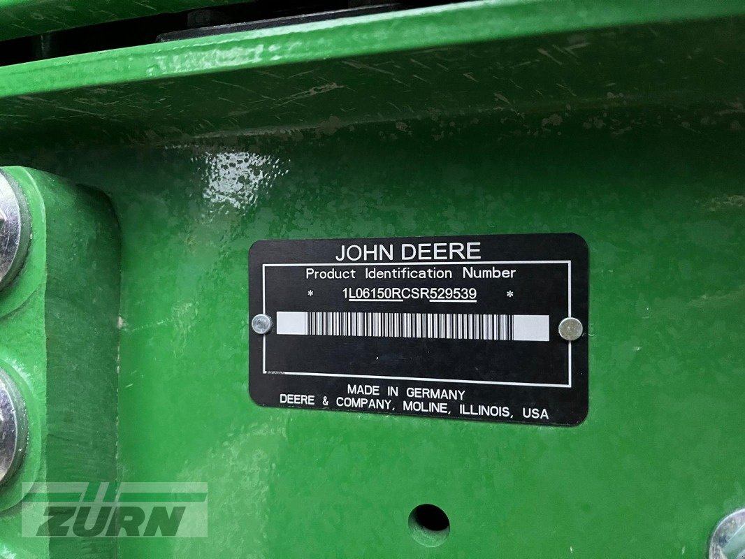 Traktor типа John Deere 6R150 G5 Plus, Gebrauchtmaschine в Kanzach (Фотография 29)
