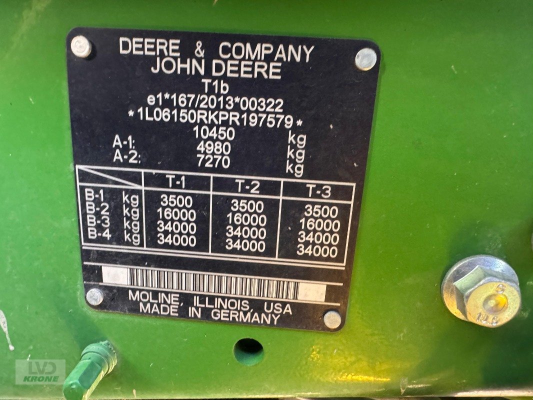 Traktor vrste John Deere 6R150, Gebrauchtmaschine v Barsinghausen OT Groß Munzel (Slika 13)