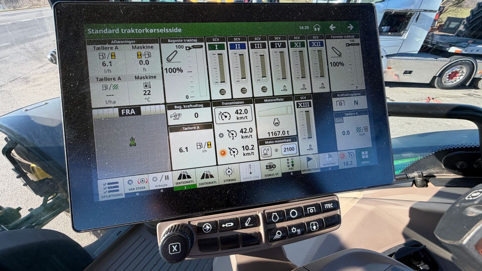 Traktor za tip John Deere 6R155 KUN 1100 TIMER, COMMANDPRO OG GEN5 SKÆRM!, Gebrauchtmaschine u Nørager (Slika 18)