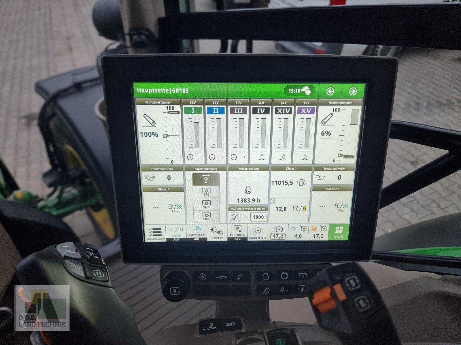 Traktor типа John Deere 6R185 6R 185 Garantieverlängerung bis 2026 + Reifendruckregelanlage, Gebrauchtmaschine в Regensburg (Фотография 22)