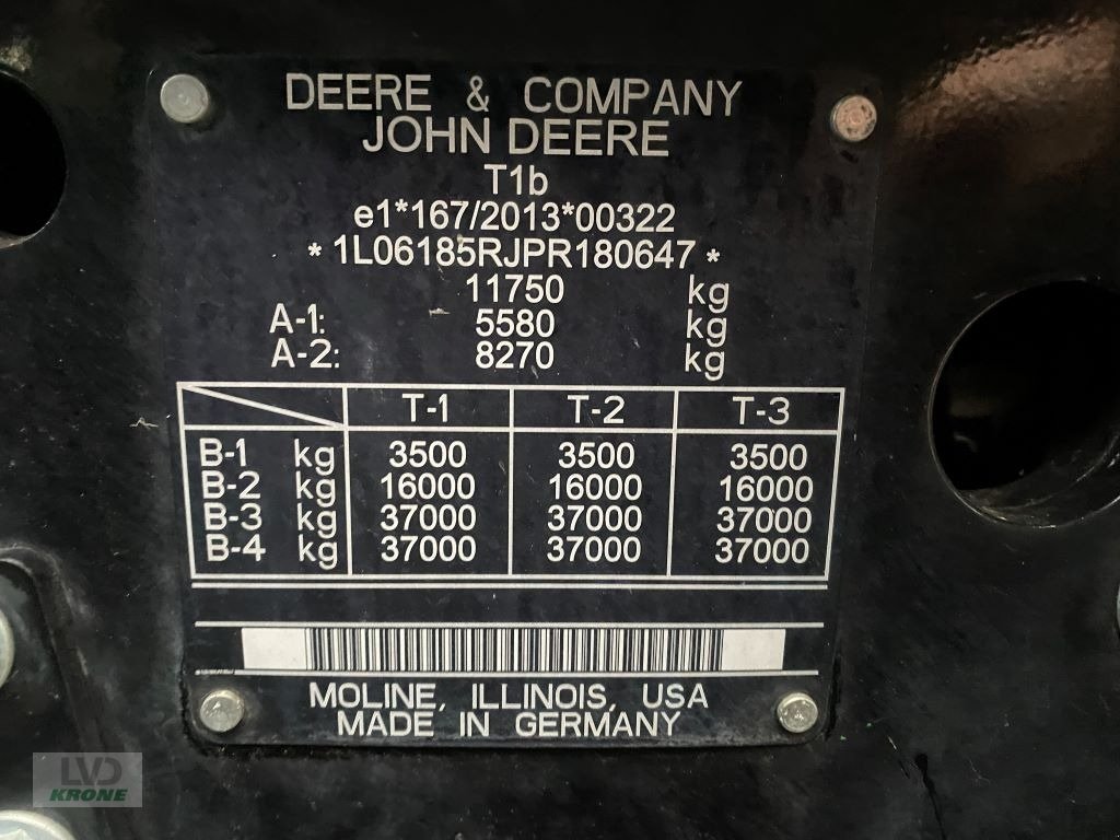 Traktor des Typs John Deere 6R185 Black-Edition, Gebrauchtmaschine in Groß Munzel (Bild 17)