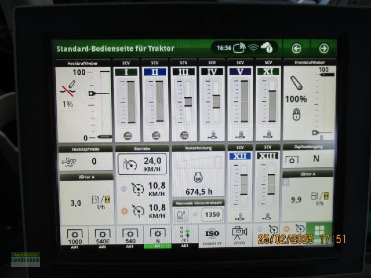 Traktor des Typs John Deere 6R185 Power Gard, Neumaschine in Büren (Bild 15)
